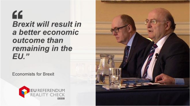 Экономисты Brexit цитируют слова: Brexit приведет к лучшему экономическому результату, чем оставаться в ЕС.