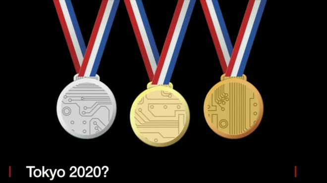 東京都は先週、2020年の東京五輪・パラリンピックのメダルに使うリサイクル金属を集めるため、携帯電話など電子機器の回収箱を都庁の庁舎内に設置した。