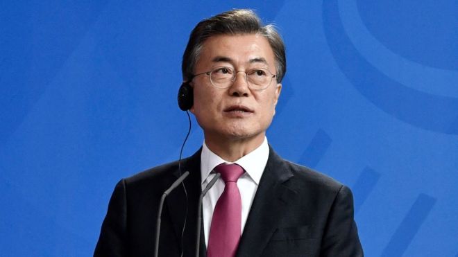 South Korean president Moon Jae-in