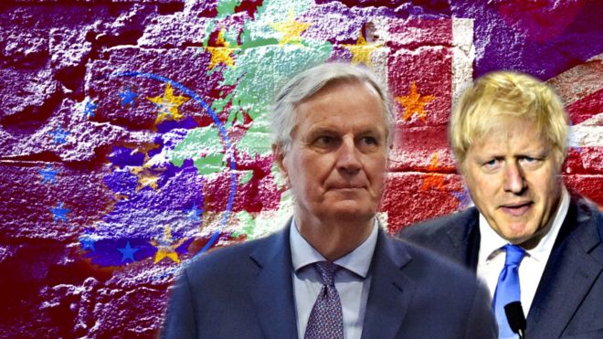 Michel-Barnier-map-of-Northern-Ireland-and-Boris-Johnson.