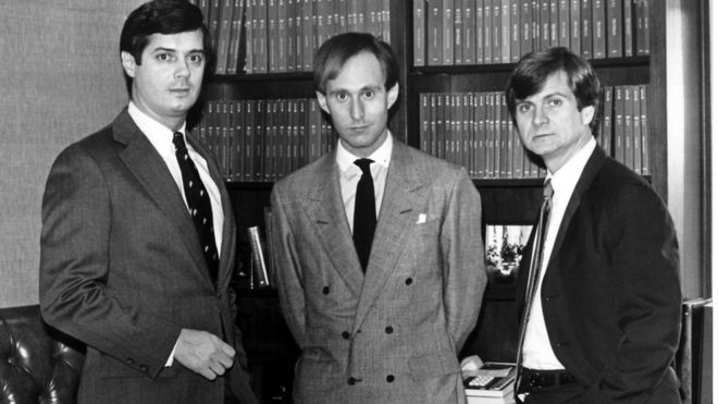 Пол Манафорт, Роджер Стоун и Ли Атуотер в 1985 году