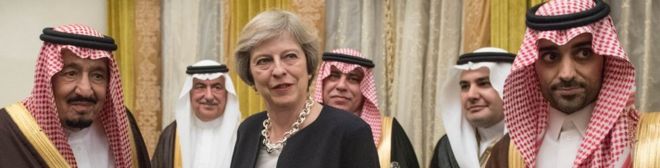 Премьер-министр Тереза ??Мэй встречается с королем Саудовской Аравии Салманом бин Абдель Азизом аль-Саудом