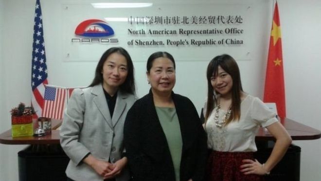 Bà Phan-Gillis (giữa) đến Trung Quốc để thúc đẩy cơ hội kinh doanh cho thành phố Houston