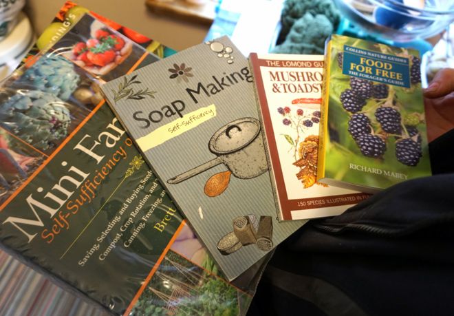 Books about self-sufficiency, foraging etc