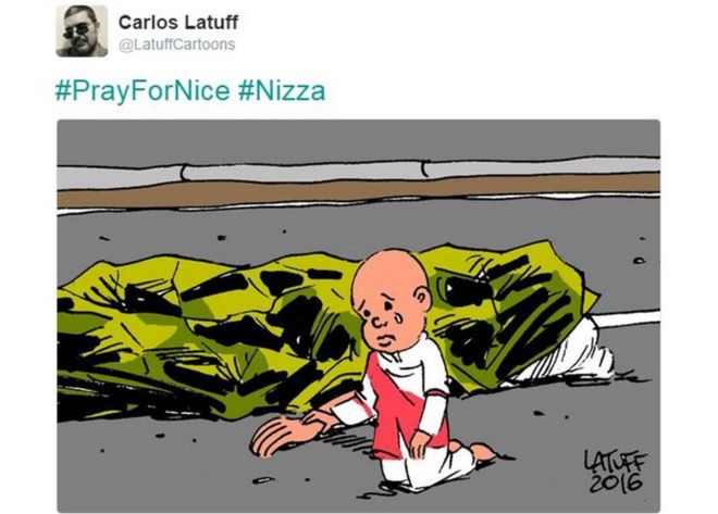 Мультяшный бразильский карикатурист Карлос Латуфф