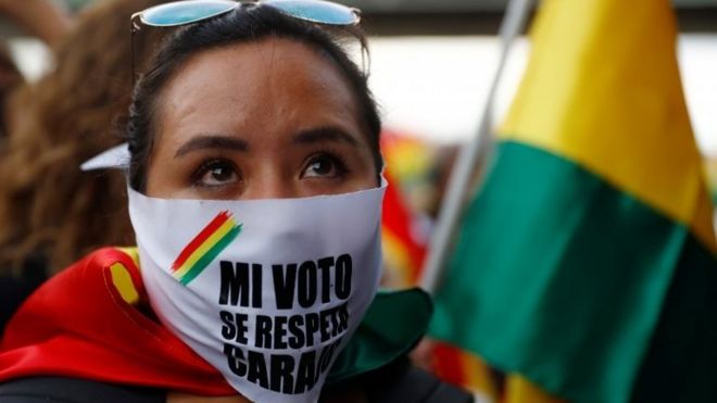 protestas en Bolivia.