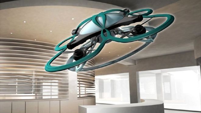 Ilustración del modelo del dron T-Frend.