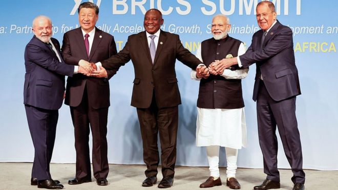 BRICS leaders at the 2023 summit