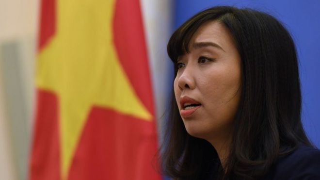 Phát ngôn viên Bộ Ngoại giao Lê Thị Thu Hằng nói Việt Nam tôn trọng ''chính sách một Trung Quốc".