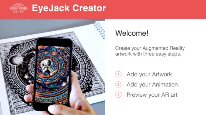 Скриншот со страницы Создателя Eyejack