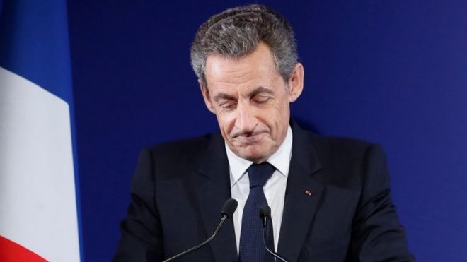 Nicolas Sarkozy admits defeat, 20 November