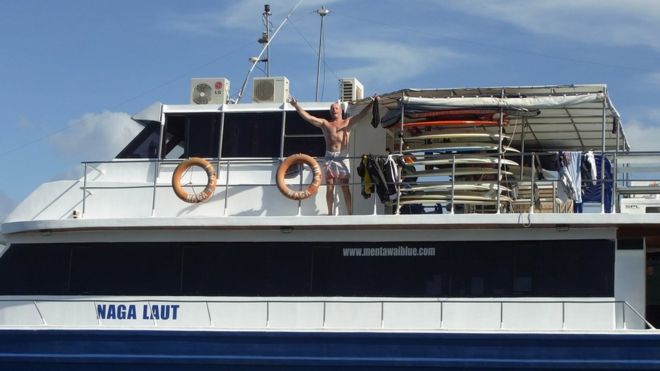 Brett on the boat