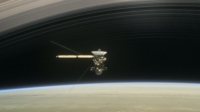 Работа: у Кассини есть узкий разрыв между вершиной атмосферы планеты и кольцами