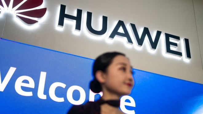 Letrero de Huawei
