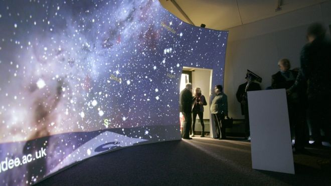 Interactive Screen at the Mills Observatory