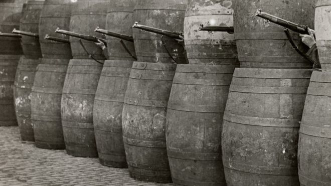 Баррель баррикады в Дублине 1916 г.
