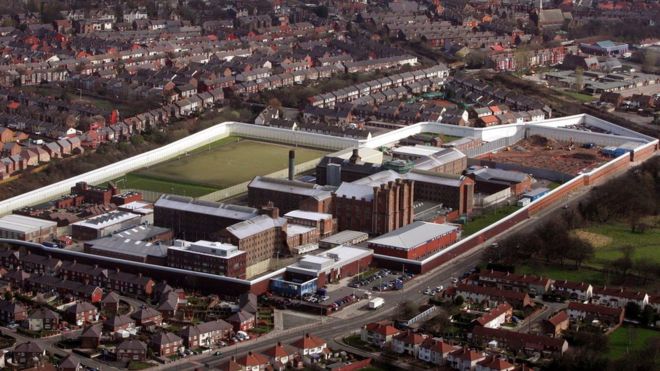 Аэрофотоснимок HM Prison Liverpool