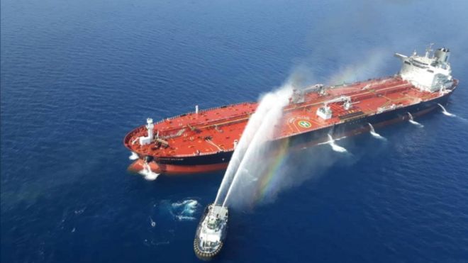 Cáo buộc này được đưa ra sau khi tàu chở dầu bốc cháy hôm 13/6 trên Vịnh Oman