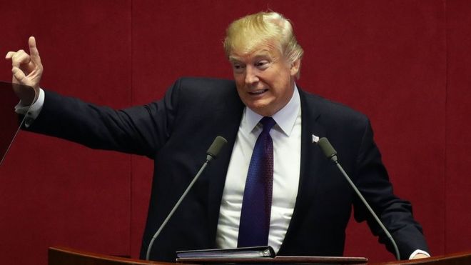 Трамп в Сеуле