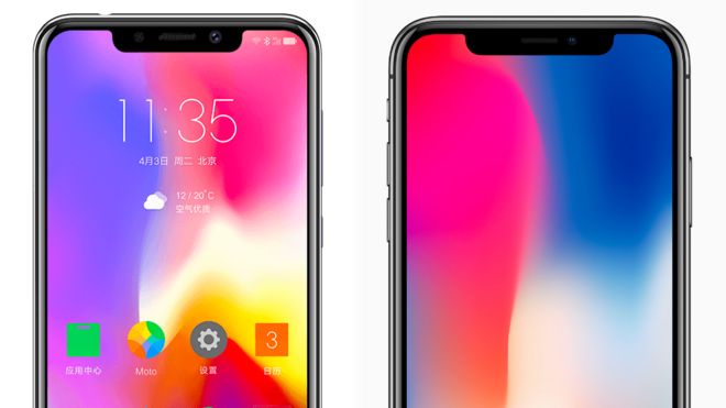 Motorola Phone Brazen Copy Of Iphone X Bbc News