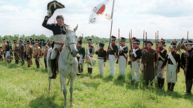 Олег Соколов на маневрах военно-исторического клуба "Ахтырские гусары". 2001 год
