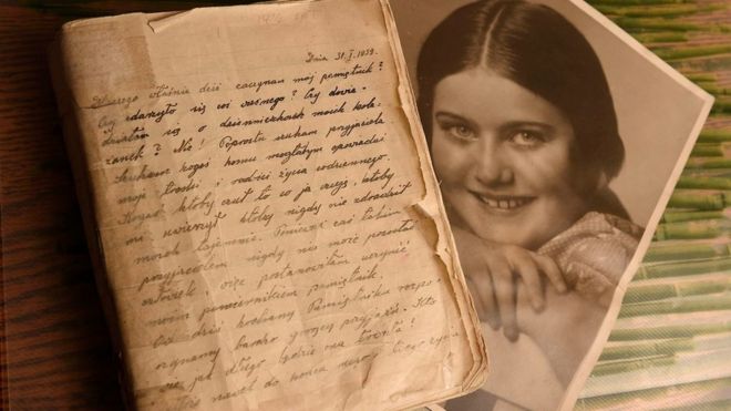 Реня Шпигель и страница из ее дневника