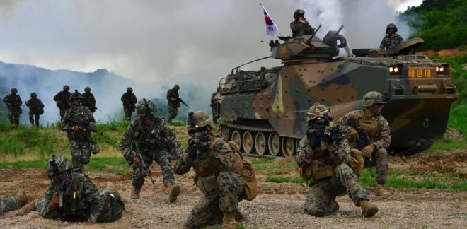 Американские и южнокорейские войска проводят учебные учения в Южной Корее (изображение файла)