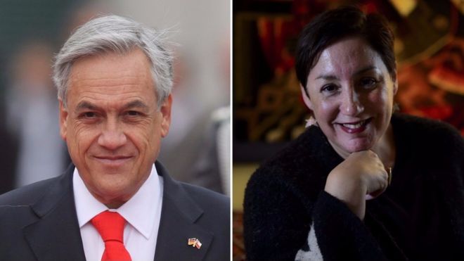 Sebastián Piñera y Beatriz Sánchez