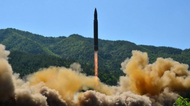 Испытание северокорейской ракеты июль 2017 года