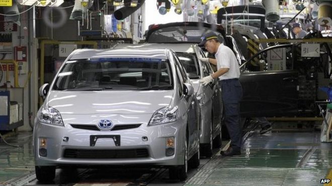 Toyota Prius на японском заводе