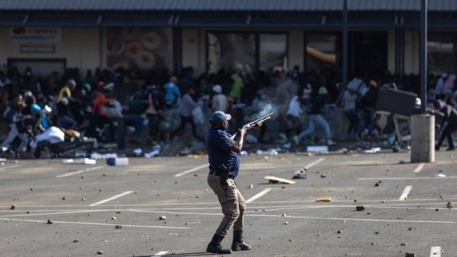 "Army deployed in Gauteng Durban KZB" looting: [South Africa Army deploy reserve to riots, looting, unrest] ontop 'state of emergency' concerns