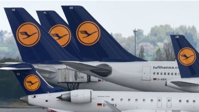 Самолет Lufthansa. Файл фото