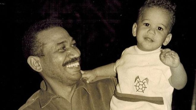 Juan Juan Almeida y su padre