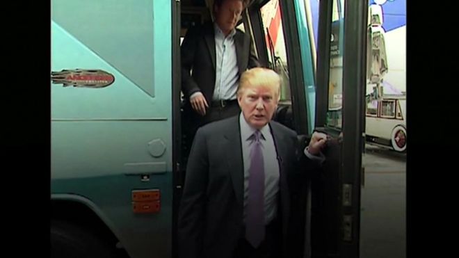 Donald Trump pictured in 2005 video