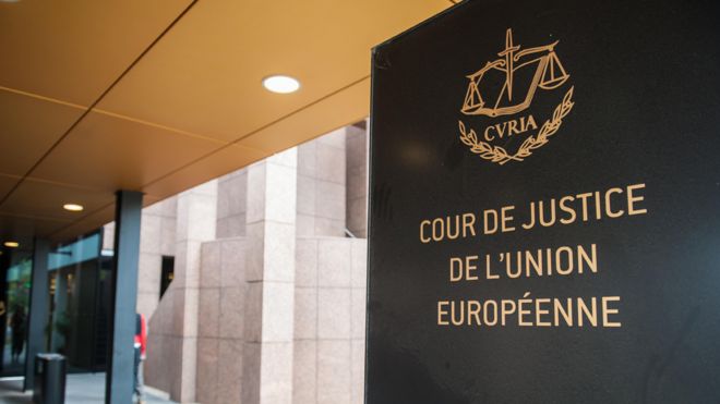 Вход в здание Европейского суда в Люксембурге