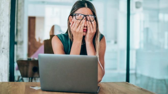 Woman at desk