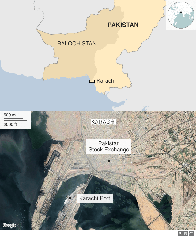 Карта Карачи