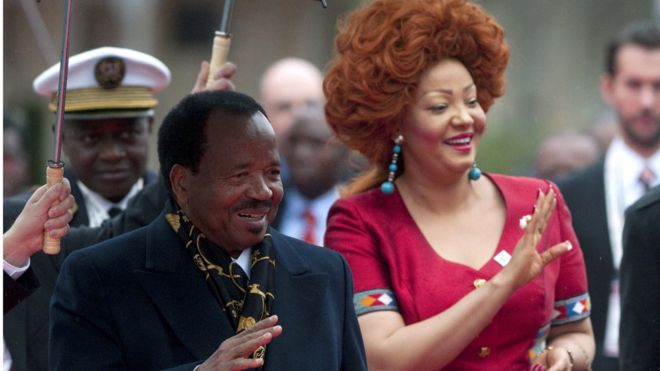 Paul Biya et son épouse Chantal