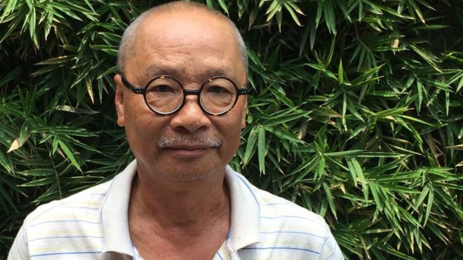Нгуен Вьен, 66-летний писатель дома в Хошимине, Вьетнам, 3 сентября 2015 года