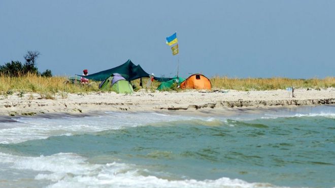 намет, море