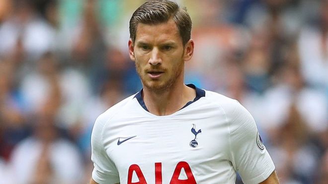 Tottenham defender Jan Vertonghen