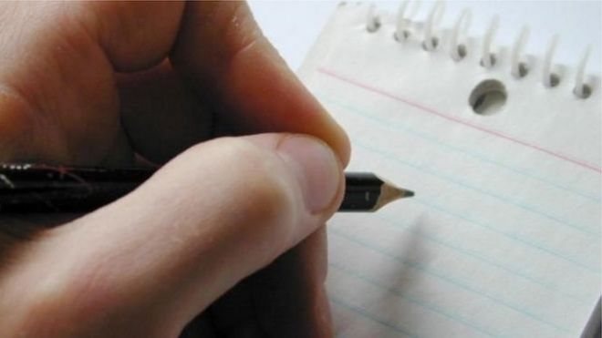 writing with pencil