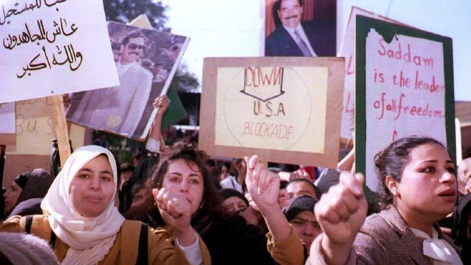 Протесты в Багдаде, Ирак в 1992 году
