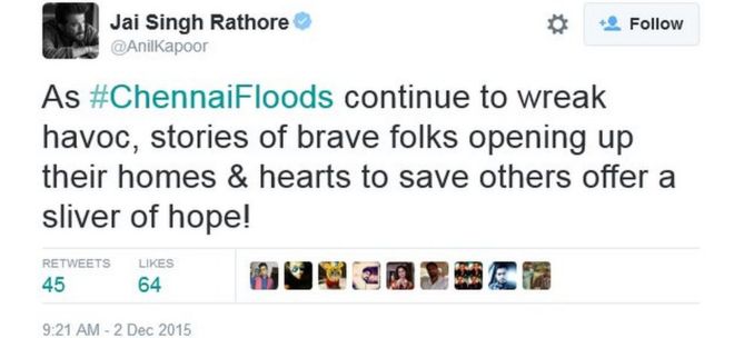 Поскольку #ChennaiFloods продолжают сеять хаос, истории о смелых людях, открывающих свои дома и дома; сердца, чтобы спасти других, дают нам надежду!