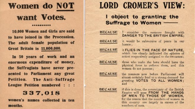 Две листовки против избирательного права