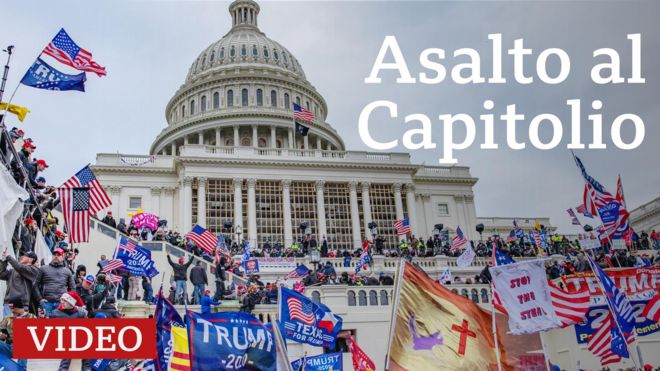 Simpatizantes de Trump en el Capitolio