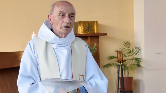 A photo of Priest Jacques Hamel taken from the website of Saint-Etienne-du-Rouvray parish