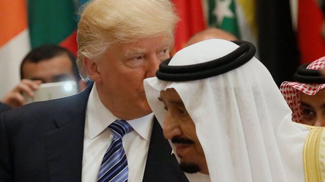 Президент США Дональд Трамп и король Саудовской Аравии Салман