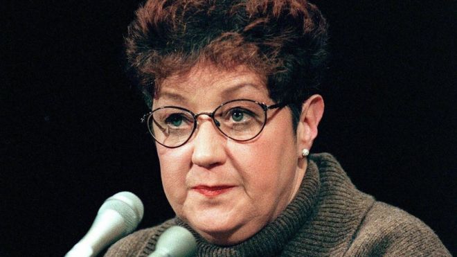 This 21 January, 1998, file photo shows Norma McCorvey, the woman at the center of the US Supreme Court ruling on abortion