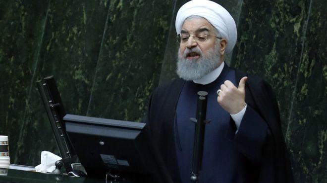 Президент Ирана Хасан Рухани представляет свой бюджет на 2018-2019 годы 10 декабря 2017 года